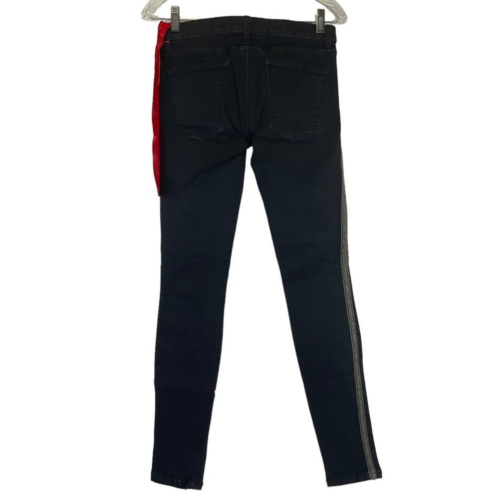 Current/Elliott Jeans Women's Sz 28" Black Matte Ankle Skinny Tux Stretch Nwot - Picture 2 of 13